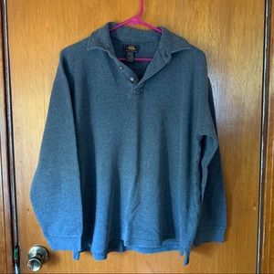 Gray Collared Long Sleeve